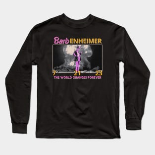 Barbenheimer 2023 Vintage Look Design Long Sleeve T-Shirt